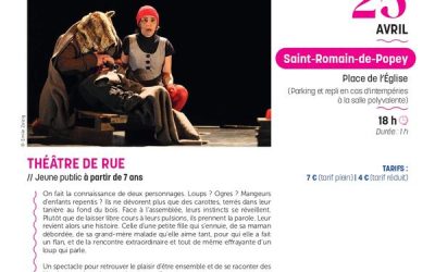 Saint-Romain-de-Popey – 25 avril 2026 : Théâtre de rue « Le Petit Chaperon Rouge » par Locus Solus