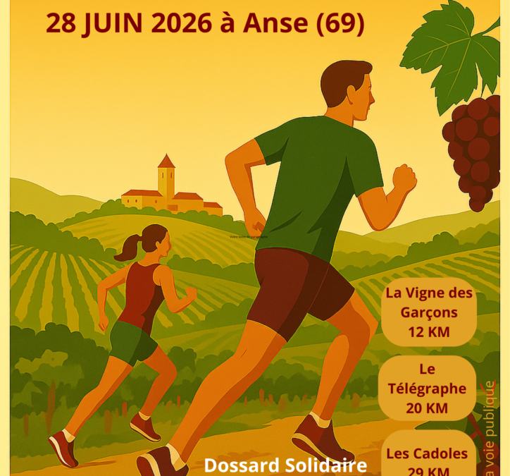 Anse – 28 juin 2026 : Le Trail des Pierres Dorées revient pour sa 21ᵉ édition !