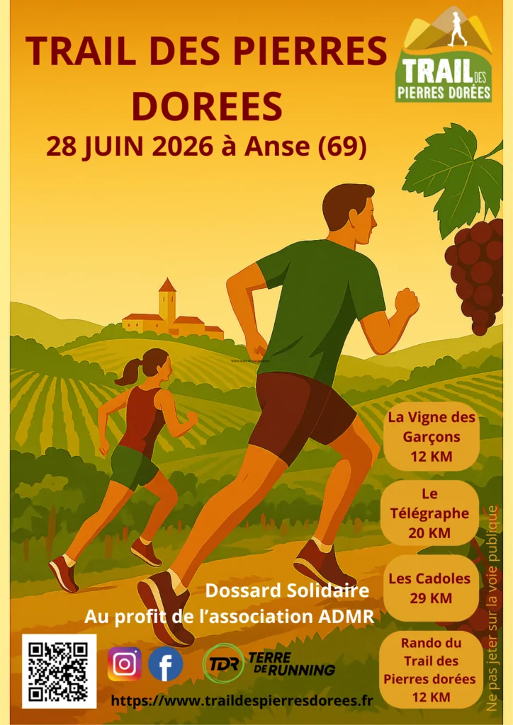 affiche trail des pierres dorees
