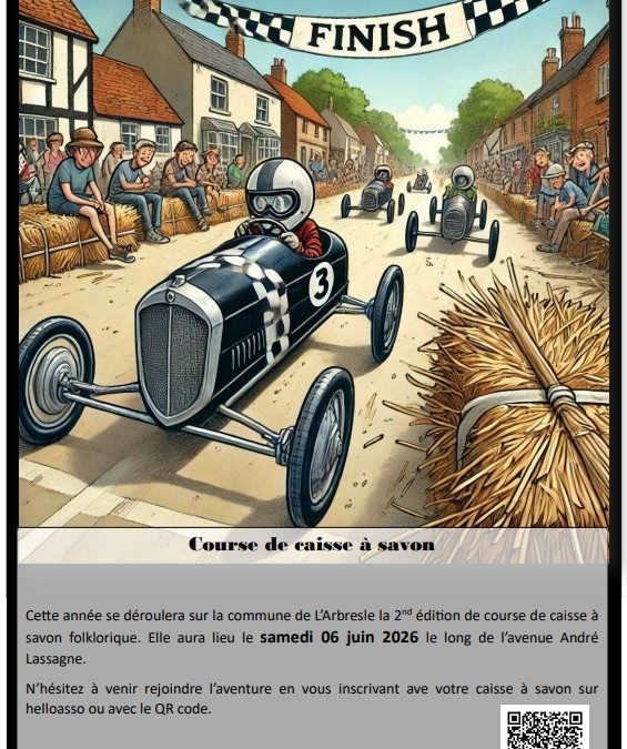 L&rsquo;Arbresle – 6 juin 2026 : Grande Course de Caisses à Savon, l&rsquo;événement familial incontournable !