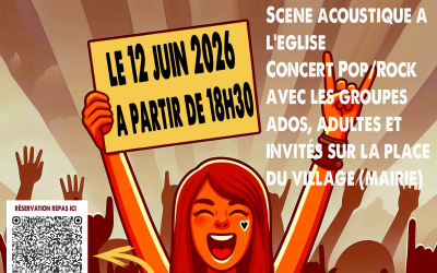 Châtillon – 12 juin 2026 – Fête de la Musique avec l’École des Pierres Dorées