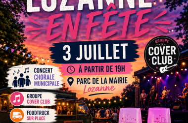 Lozanne – 3 juillet 2026 : Rosé, Nuits d&rsquo;Été, une soirée festive au parc de la mairie