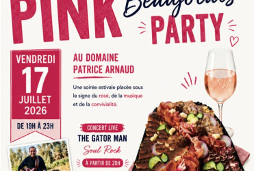Saint-Germain-Nuelles – 17 juillet 2026 – Pink Beaujolais Party au Domaine Patrice Arnaud 🌸