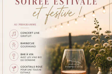 Saint-Germain-Nuelles – 20 août 2026 : Instants Rosé aux Pampres d&rsquo;Or, la soirée estivale à ne pas manquer 🍷
