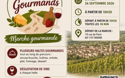 Tarare – 26 septembre 2026 : Marche Gourmande des Petits Pas Gourmands 🥾🍴