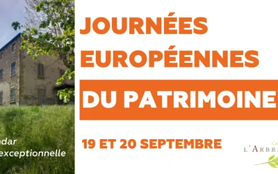 L’Arbresle – 19 & 20 septembre 2026 : Les Journées Européennes du Patrimoine à ne pas manquer
