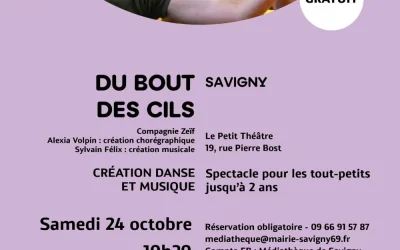 Savigny (69210) – Samedi 24 octobre 2026 : Spectacle « Du bout des cils » au Petit Théâtre